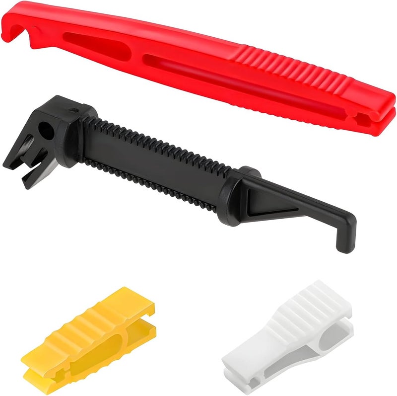 FSTURIOS 4PCS Car Fuse Puller Tool, 4 Size Mini Plastic Vehicle Fuse Puller Extraction Tool Set, Automotive Blade Glass Fuses Insertion Tool for Motorcycle Truck Fuses Replacement - Image 1